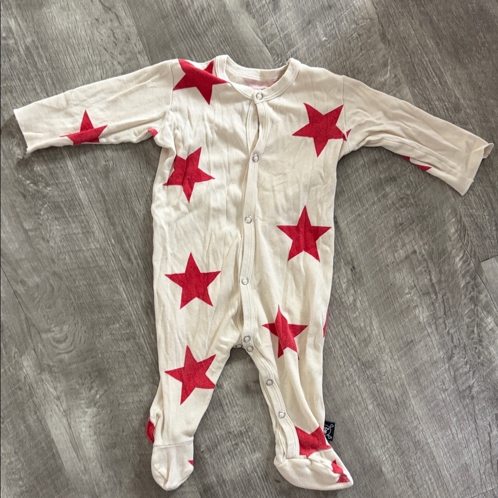 Nununu Red Star Print Kids One Piece